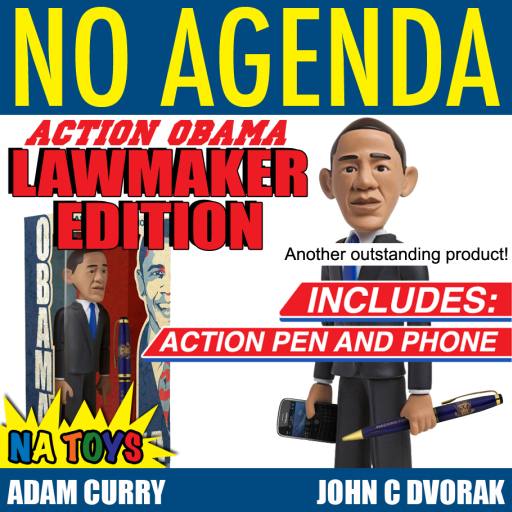 Action Obama armed with pen and phone to create law! Comes with kung fu grip! by Joshua Pettigrew