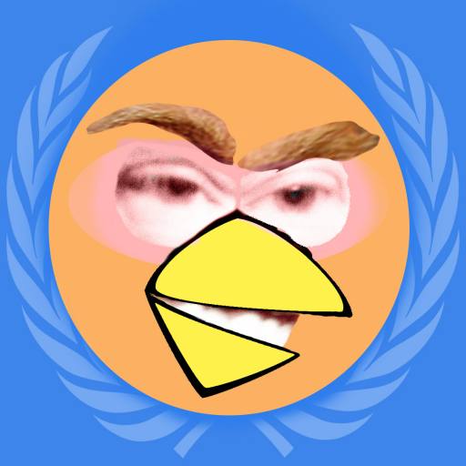 Angry Trump UN Bird by Melodious Owls