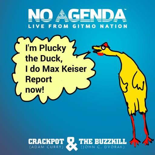 plucky - duck of Max Keiser by Comic Strip Blogger