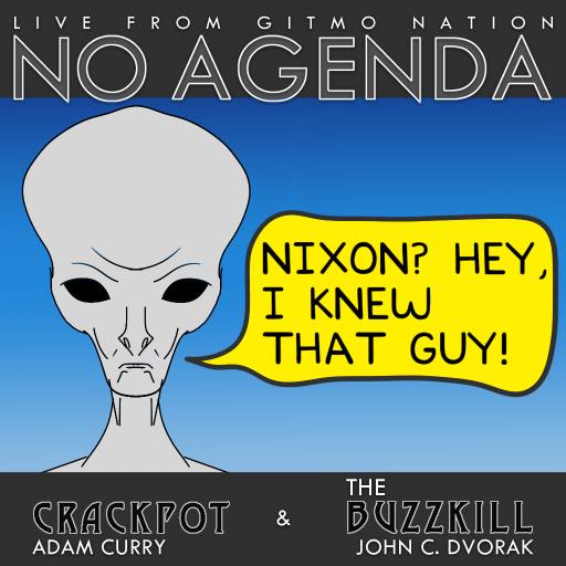 Nixon and aliens by Comic Strip Blogger