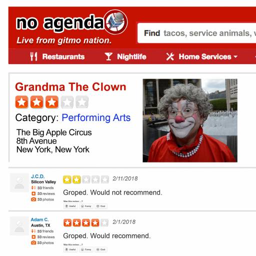 Clown Yelp by Mike Riley