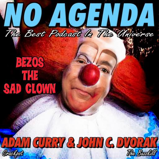 Bezos The Sad Clown by Darren O'Neill