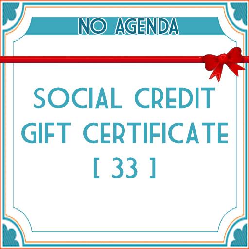 Social credit gift certificate by Pay