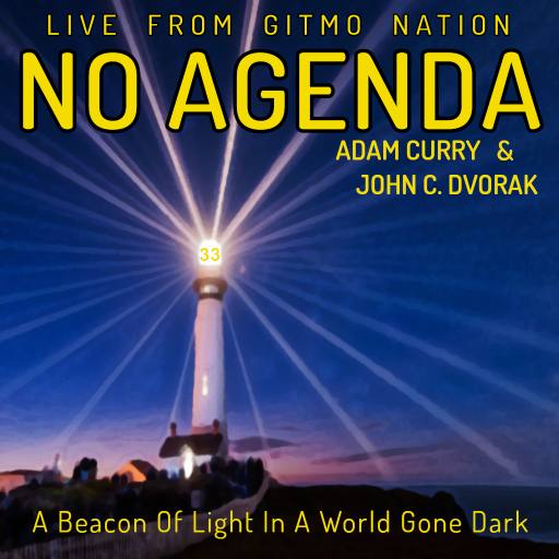No Agenda Beacon with text by m00se