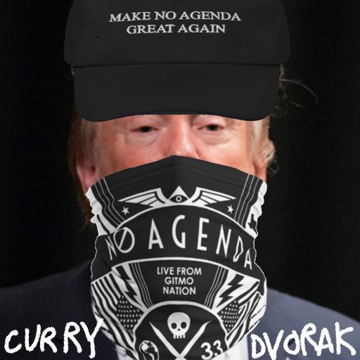 Trump in noagendashop.com gear by Comic Strip Blogger