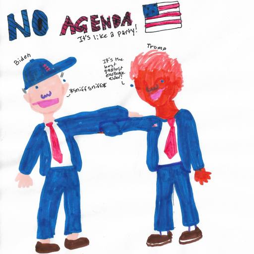 Child inspired art for the no agenda show by idrinkski