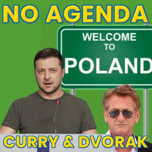 Zelensky in Poland with Sean Penn using green screen by Comic Strip Blogger