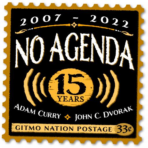 No Agenda 15th Anniversary Commemorative Stamp, Gitmo Nation Postage by MountainJay