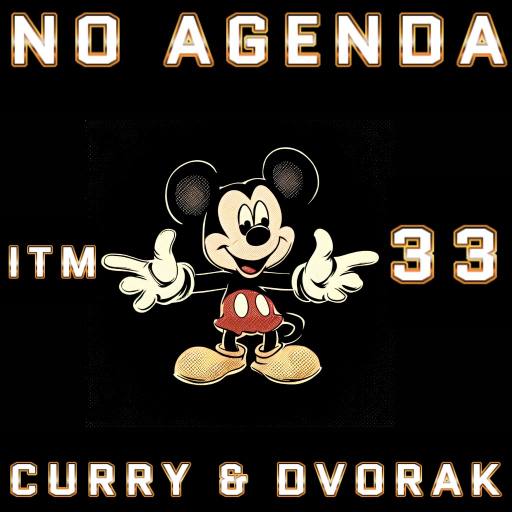 #noagenda Mickey Mouse clock, AI generated by DALL*E so not stolen by Comic Strip Blogger
