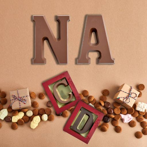 chocolade letters en pepernoten by Tante_Neel