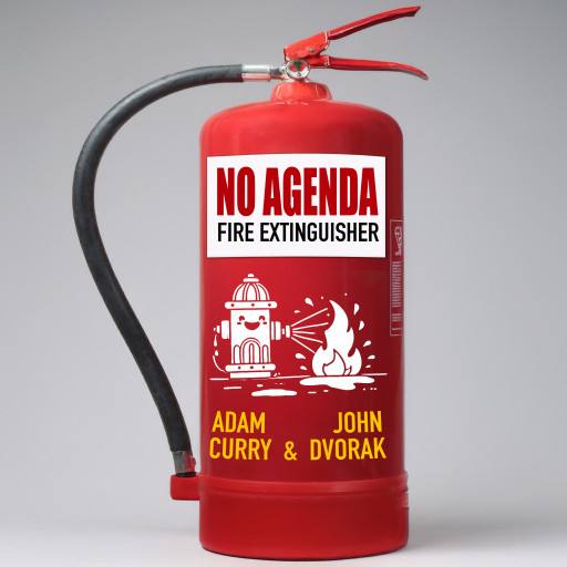 No Agenda Fire Extinguisher by Darren O'Neill