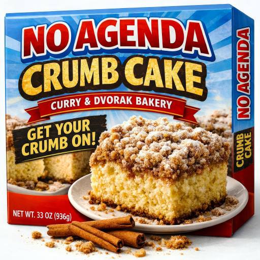 No Agenda Crumb Cake by Darren O'Neill