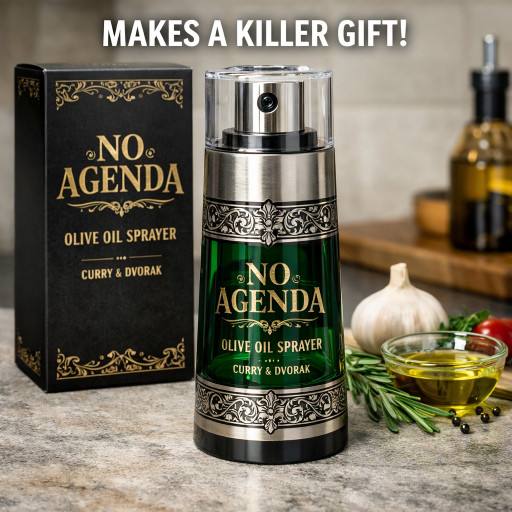 No Agenda Olive Oil Sprayer by Darren O'Neill