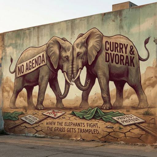 when the elephants fight, the grass gets trampled by Jeffrey Rea